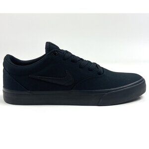 Nike SB Charge Canvas Men 8 Triple Black Skateboarding Shoes Sneakers CD6279-001